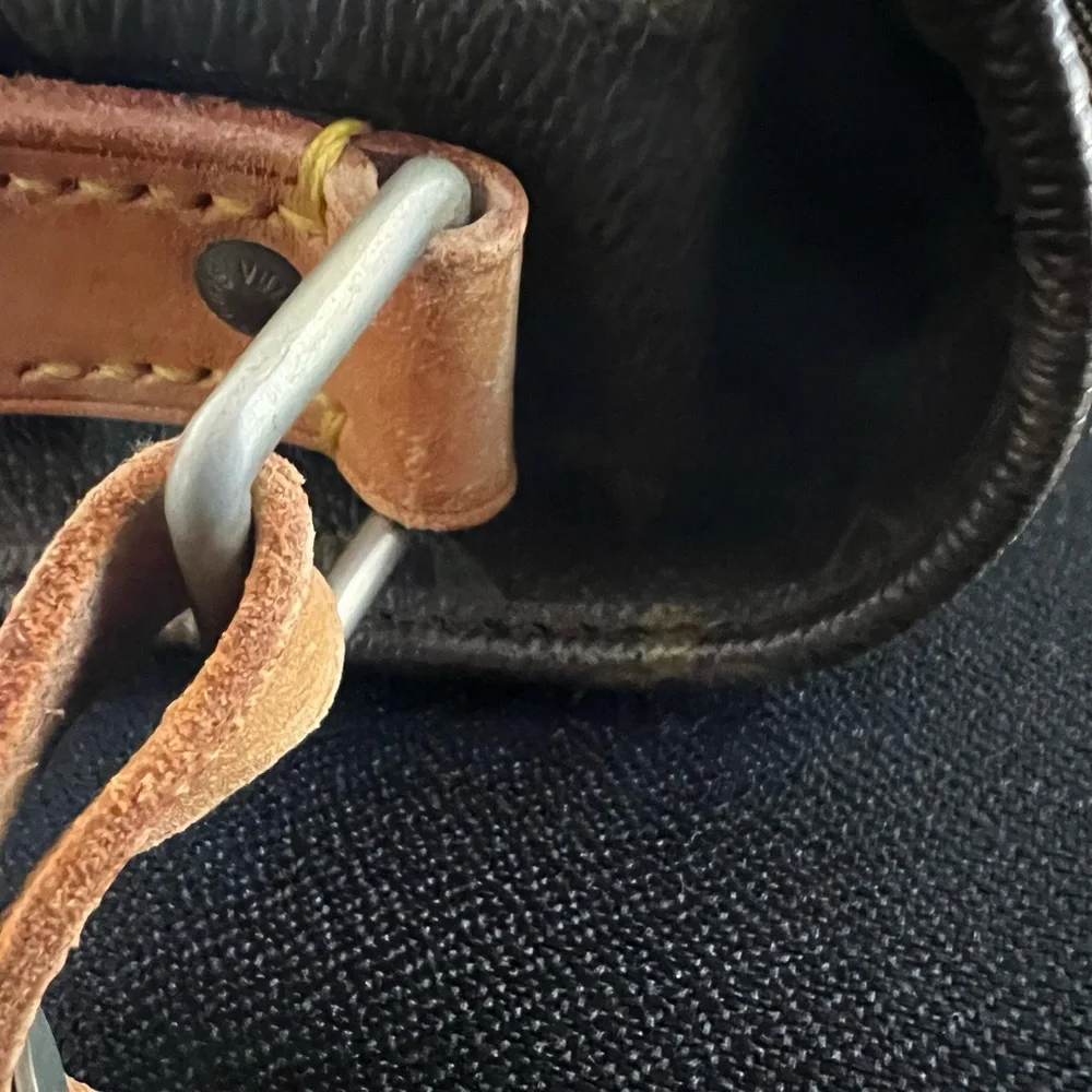 Vintage Louis Vuitton LV Monogram Cartouchière GM Tan and Brown Messenger Bag